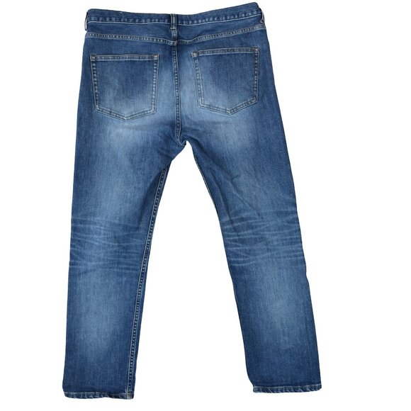 Everlane Women’s Straight Ankle Jeans Sz 31 Regular Blue Denim Minimalist - Picture 2 of 7